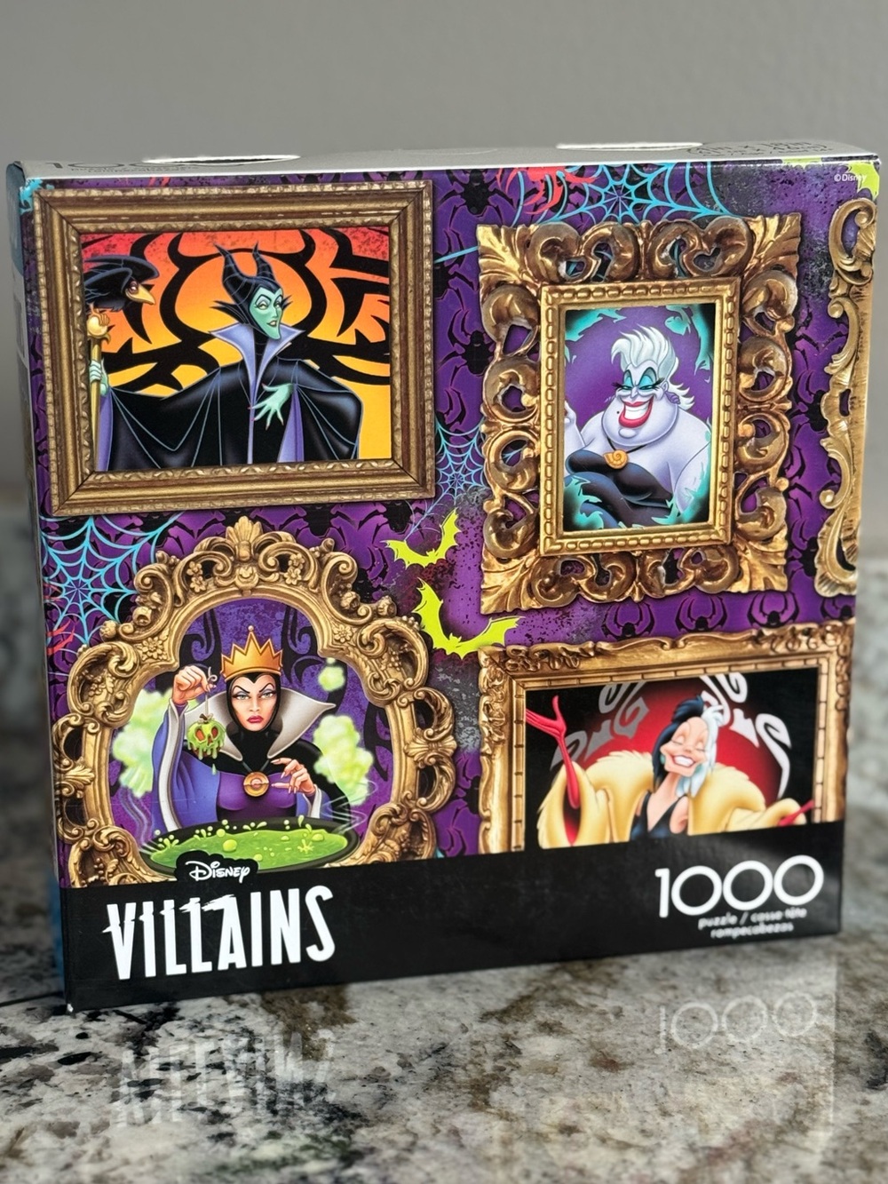 Disney Villains 1000 Pc Puzzle – Purple, Gold & Black Portrait Frames